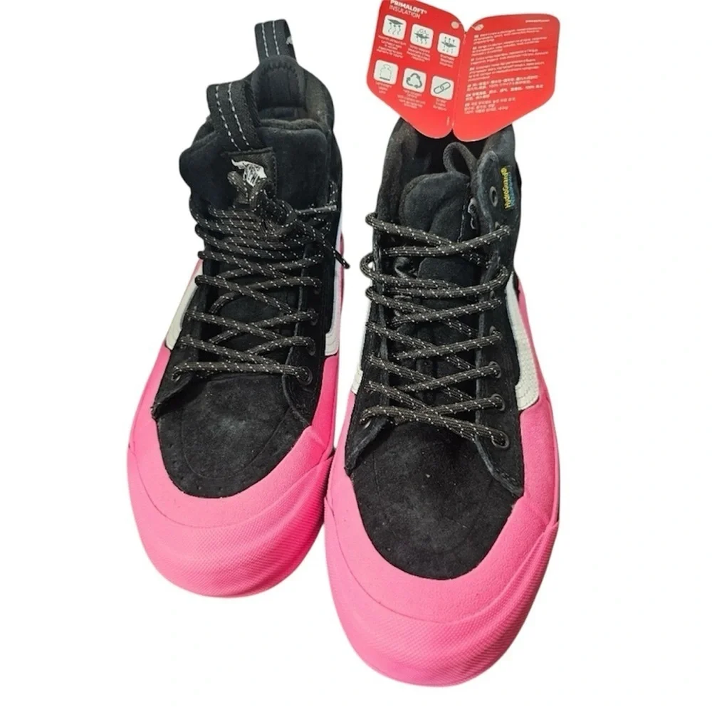 VANS SK8 Hi‎ Dip MTE-2 Hiking Boots Women's Pink Black Suede Duck Shoes NWT